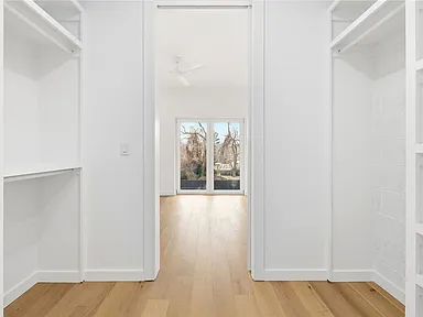 Spacious walk-in closet and dressing area